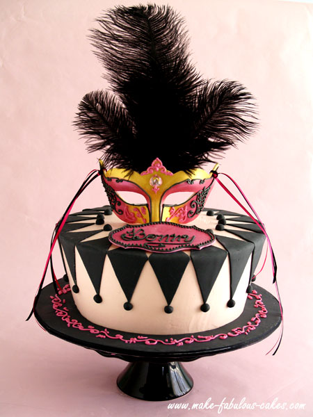 masquerade cake