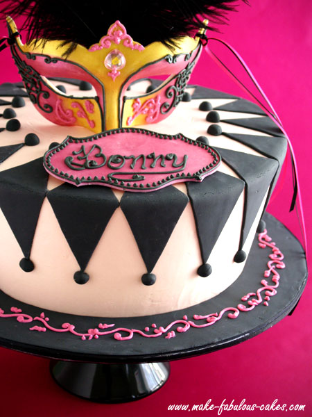 masquerade cake