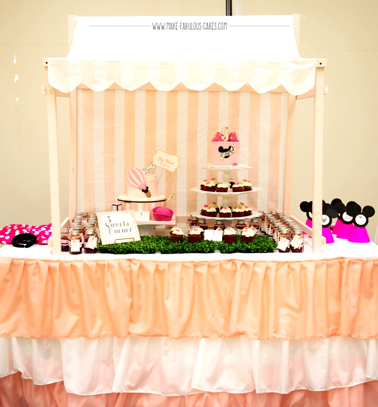 vintage minnie mouse dessert table
