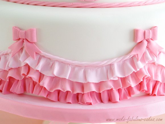 ombre pink ruffles