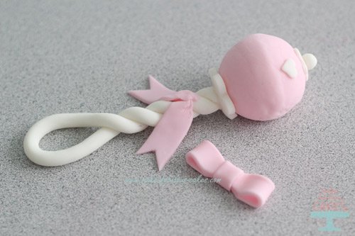 How to make fondant baby rattle