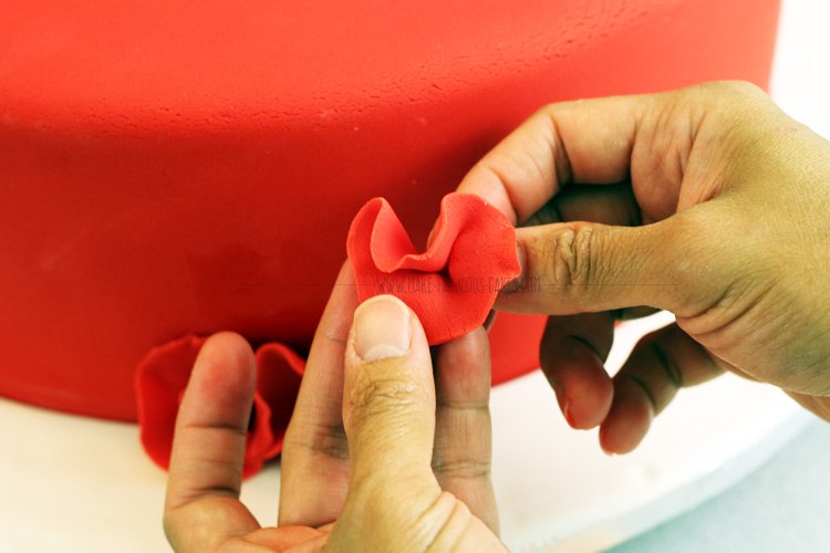 Rose Petal Ruffle Cake