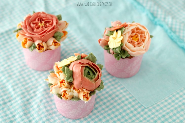 flower cupcakes