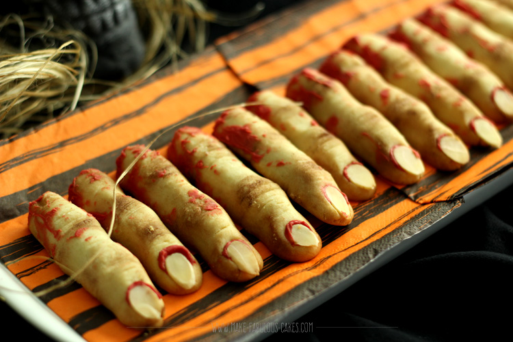 zombie finger cookies