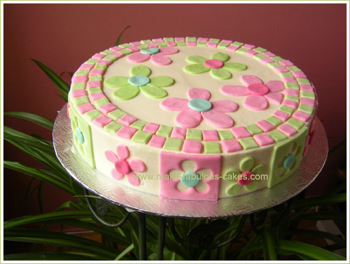 spring flower cake