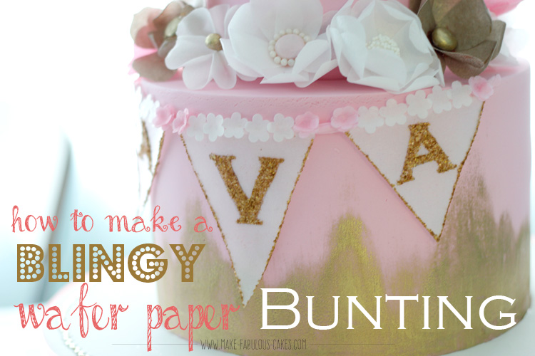 wafer paper bunting tutorial